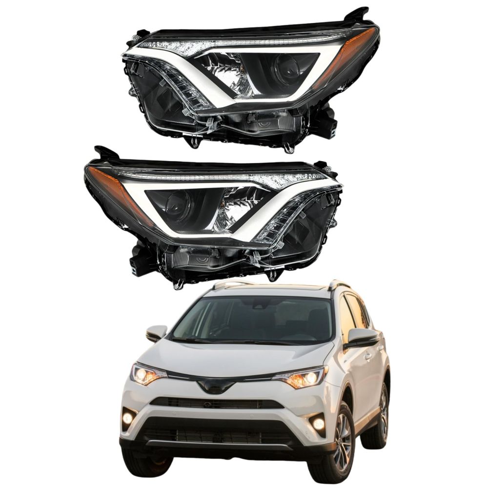 تصویر محصول چراغ جلو چپ تویوتا راوفور 2.5 لیتر دو دیفرانسیل سال 2017