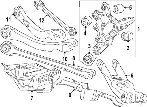 تصویر محصول بلبرینگ چرخ عقب چپ بنز EQE SUV 500 سال 2025